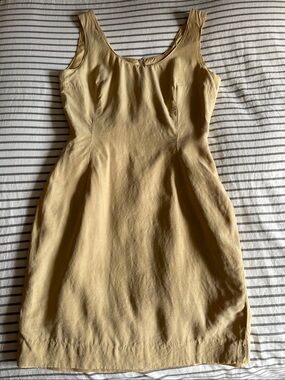 S   HOT & LUXURIOUS  Mini Dress in Light Corn — Silk Skin